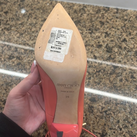 Pink jimmy choo shoes. Worn only 1 time. - Picture 6 of 6